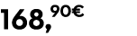 168,90€
