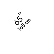 65’’ 165 cm