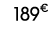 189€ 00