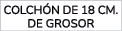 colch n de 18 cm. de grosor