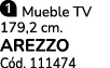 ￼ Mueble TV 179,2 cm. AREZZO C d. 111474