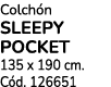 Colch n SLEEPY POCKET 135 x 190 cm. C d. 126651