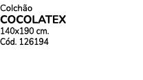 Colch o COCOLATEX 140x190 cm. C d. 126194