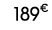 189€ 00