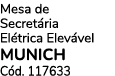 Mesa de Secret ria El trica Elev vel MUNICH C d. 117633
