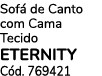 Sof de Canto com Cama Tecido eternity C d. 769421