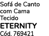 Sof de Canto com Cama Tecido eternity C d. 769421