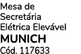 Mesa de Secret ria El trica Elev vel MUNICH C d. 117633