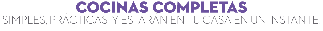 COcinas completas Simples, pr cticas y estar n en tu casa en un instante.