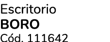 Escritorio BORO C d. 111642