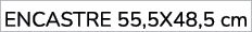 encastre 55,5x48,5 cm