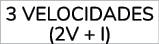 3 velocidades (2V + I)