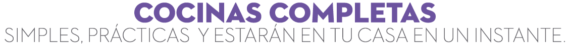 COcinas completas Simples, pr cticas y estar n en tu casa en un instante.