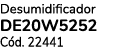 Desumidificador DE20W5252 C d. 22441