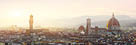 Panoramic view of Florence in early morning
