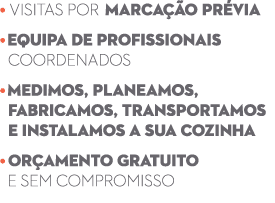 • Visitas por marca o pr via • Equipa de profissionais coordenados • medimos, planeamos, fabricamos, transportamos e...