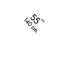 55’’ 140 cm.