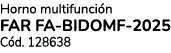 Horno multifunci n FAR FA BIDOMF 2025 C d. 128638