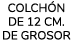 colch n de 12 cm. de grosor