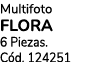 Multifoto FLORA 6 Piezas. C d. 124251