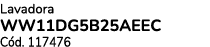 Lavadora WW11DG5B25AEEC C d. 117476