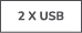 2 x USB