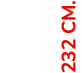 232 cm.