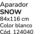 Aparador Snow 84x116 cm Color blanco C d. 124040