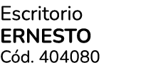 Escritorio ERNESTO C d. 404080