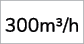300m³/h