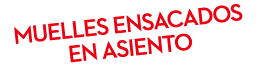 muelles ensacados en asiento