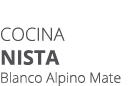 Cocina NISTA Blanco Alpino Mate
