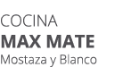 Cocina MAX MATE Mostaza y Blanco