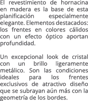 El revestimiento de hornacina en madera es la base de esta planificaci n especialmente elegante. Elementos destacados...