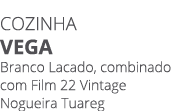 COZINHA vega Branco Lacado, combinado com Film 22 Vintage Nogueira Tuareg