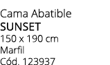 Cama Abatible sunset 150 x 190 cm Marfil C d. 123937