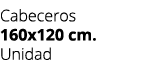 Cabeceros 160x120 cm. Unidad