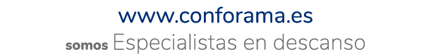 www.conforama.es somos Especialistas en descanso