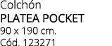 Colch n Platea pocket 90 x 190 cm. C d. 123271