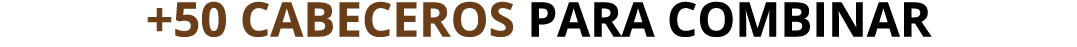 +50 CABECEROS PARA COMBINAR