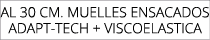 aL 30 cm. MUELLES ENSACADOS ADAPT TECH + VISCOELASTICA