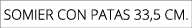 SOMIER CON PATAS 33,5 CM.