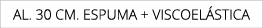 aL. 30 cm. Espuma + viscoel stica