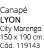 Canap lyon City Marengo 150 x 190 cm. C d. 119143
