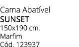 Cama Abat vel sunset 150x190 cm. Marfim C d. 123937
