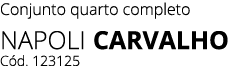 Conjunto quarto completo Napoli CARVALHO C d. 123125