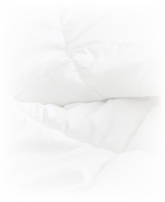 White bedding sheets background. Messy bed concept.