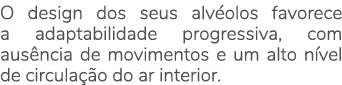 O design dos seus alv olos favorece a adaptabilidade progressiva, com aus ncia de movimentos e um alto n vel de circu...
