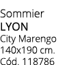 Sommier lyon City Marengo 140x190 cm. C d. 118786