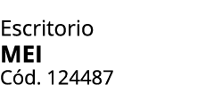 Escritorio MEI C d. 124487